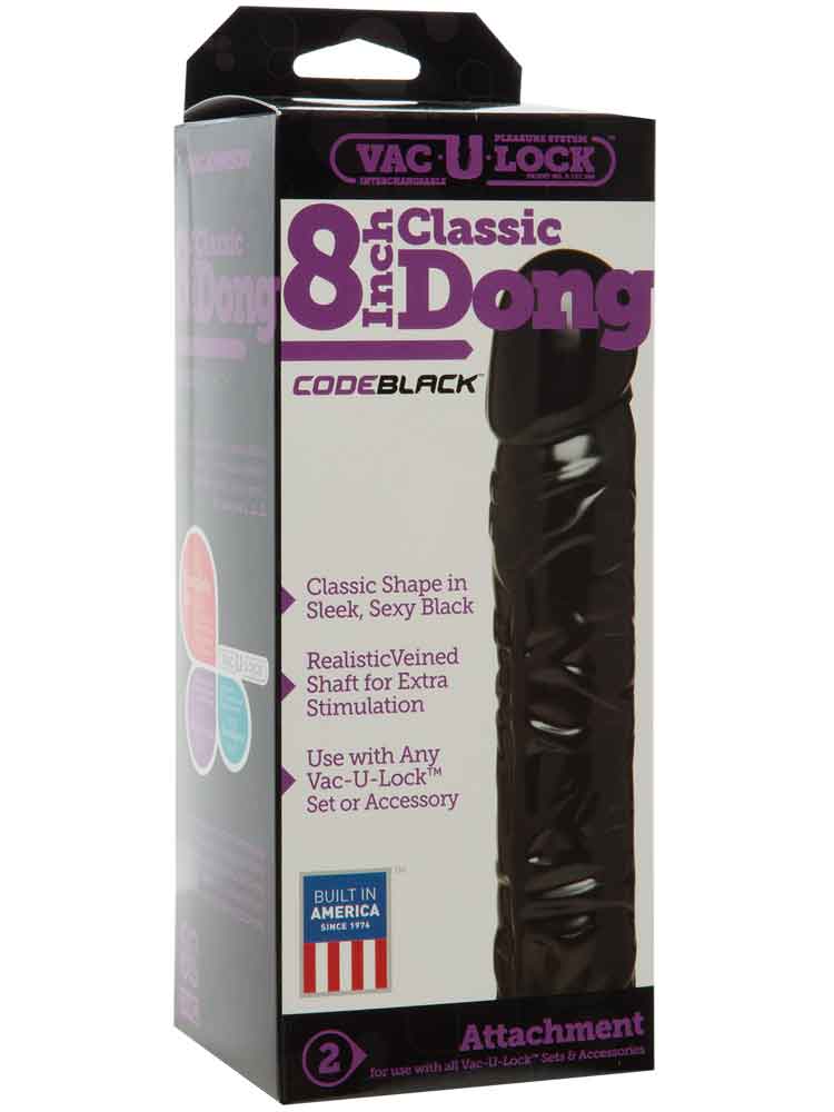Vac U Lock Inch Classic Dildo Schwarz Diskret Kaufen Spexter