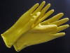 Gummi-Handschuhe - kurz in gelb 