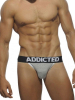 ADDICTED Basic Jockstrap - grau-schwarz 