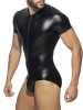 ADDICTED Front Zip Rub Body - schwarz 