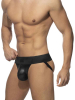 ADDICTED Front Zip Rub Jock plus Cockring 