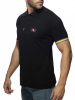 ADDICTED Rainbow Polo Shirt schwarz 