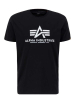 Alpha Industries Basic T-Shirt Carbon schwarz-silber 