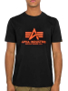 Alpha Industries Basic T-Shirt - schwarz - neon orange 