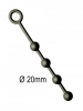 Analkugeln - Anal-Balls - Silikon -XS- 4x20mm schwarz 