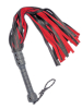 Flogger 40 Riemen 76cm Hirsch SCHWARZ-ROT 