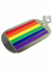 Gay Pride Regenbogen DOG TAG an Kette 