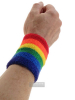 Gay Pride Regenbogen Schweißband Handgelenk 