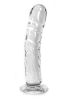 Dildo aus Glas - Penisform anatomisch 19cm - klar 