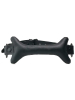 Knebel mit Leder-Knochen schwarz 