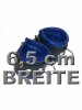Leder-Handfesseln, Ultramarinblau - 6,5cm 