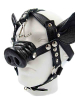 Mister B Leder Pig Kopfharness schwarz 