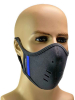 Mister S Neopren Face Mask schwarz-blau 