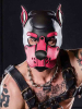 Mister S Neopren K9 Puppy-Maske - schwarz/pink 