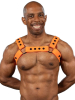 Mister S Silikon Brust Harness orange 