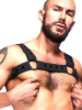 Mister S Silikon Brust Harness schwarz 