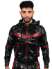 Riegillio Shiny Nylon Tracksuit Jacket - schwarz-rot 