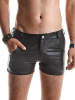 Hose FEDERICO Wetlook Shorts schwarz 