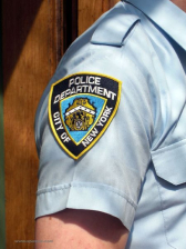 NYPD-Hemd, kurzarm hellblau 