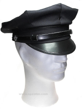 Police Schirmmütze, 8-point-Cap SCHWARZ 