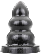 All Black TRIPLE ANAL PLUG XXXL 28x15cm 