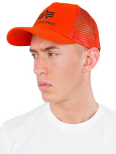 Alpha Industries Basic Trucker Cap - flame orange 