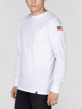 Alpha Industries NASA Long Sleeve Shirt - white 