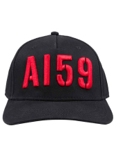Alpha Industries 3D Cap schwarz-rot 