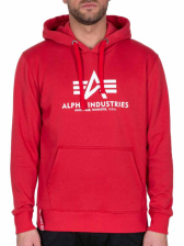 Alpha Industries Basic Hoody - speed red 