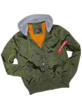 Alpha Industries MA-1 TT HOOD - dark green 