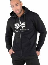 Alpha Industries Basic Zip Hoody - schwarz 