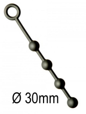 Analkugeln - Anal-Balls - Silikon -S- 4x30mm schwarz 