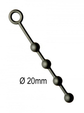 Analkugeln - Anal-Balls - Silikon -XS- 4x20mm schwarz 