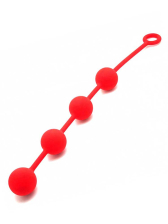 Analkugeln - Anal-Balls - Silikon -M- 4x40mm rot 