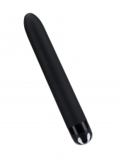 AQUA SILK Vibrator 18cm schwarz 