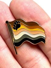 Bear Pride Flaggen-Anstecker Pin 