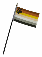 Bear Pride Flagge 10x15cm 
