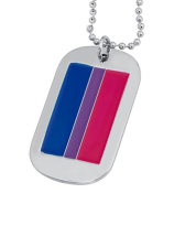 Bisexuell DOG TAG an Kette 