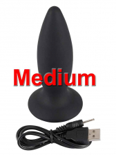 Black Velvets Vibrations Plug - medium 