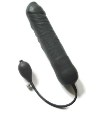 Blow-Up Dildo GARGANTULA - 33cm schwarz + Schaumkern 