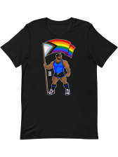 BOBO BEAR T-Shirt - Adam likes Pride Flag 