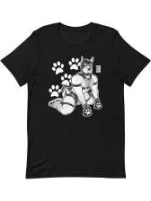 BOBO BEAR T-Shirt - Hooman Puppy Line Art 