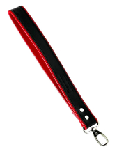 BRUTUS Lederleine Lederschlaufe schwarz - rot 