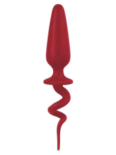 Butt Plug MINI Silikon rot - 10x3cm 