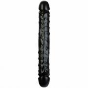 Doppeldildo DOC JOHNSON 12" biegsam - schwarz 