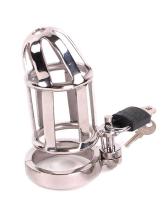 Edelstahl Keuschheitskäfig DE LUXE 8cm 