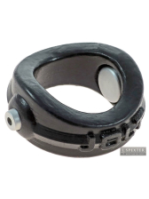 Elektro Cockring aus Silikon von Oxball SCHWARZ 
