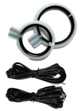 Reizstrom E-Stim - Silikoncockringe mit Kabel 