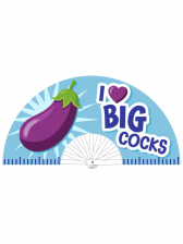 Fächer I LOVE BIG COCKS 63 cm 
