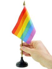 Gay Pride Flagge mit Ständer 